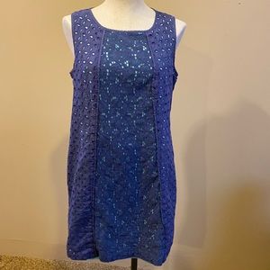 Nine West sheath dress. Two tone